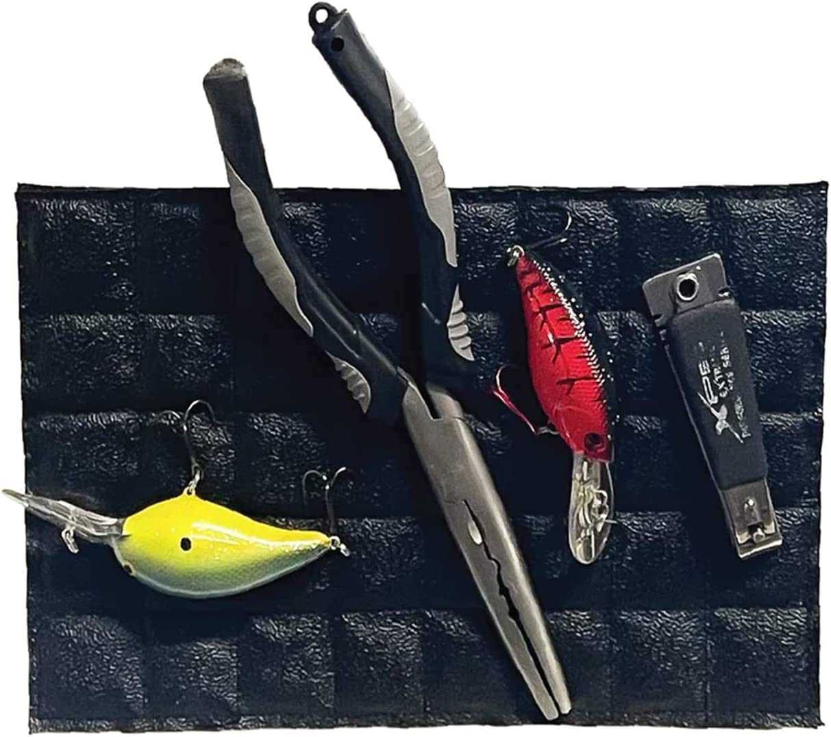 Magnalure Fishing Stick on Pad with magnetic backing for secure tool storage on boats and kayaks