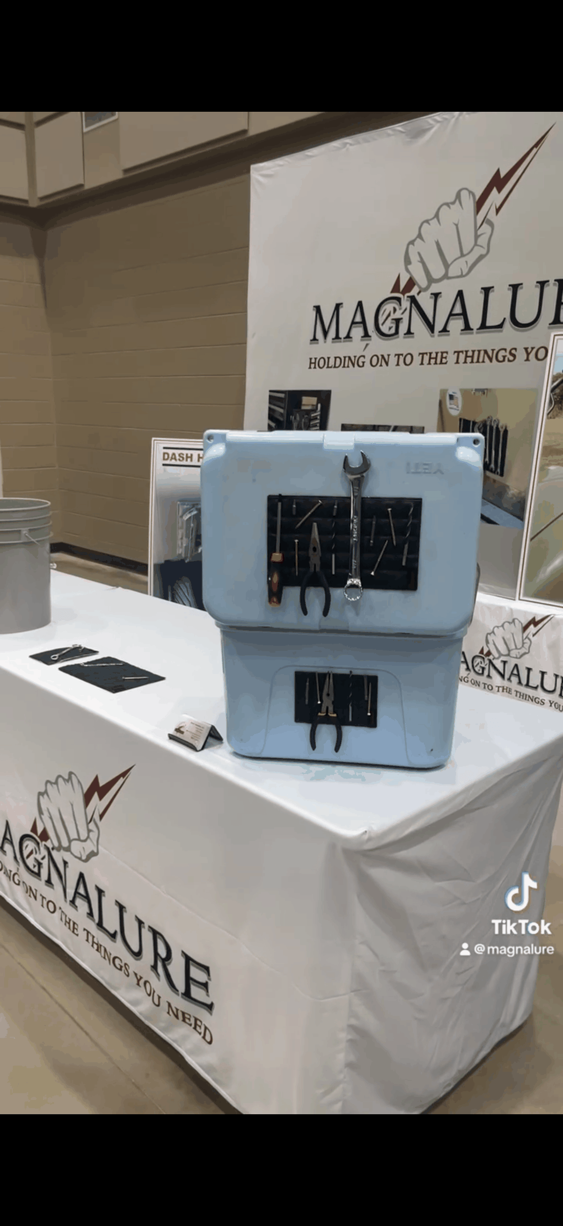 Magnalure Fishing Stick on Pad magnetic tool holder with adhesive backing